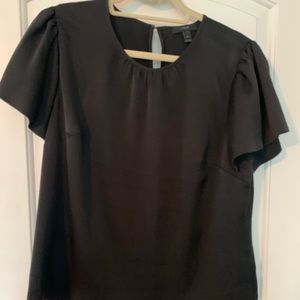 JCrew black top. Size 14